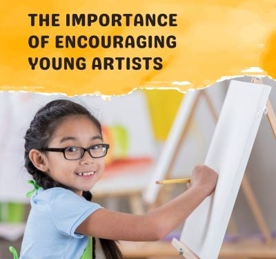 Encouraging young artists to create art.