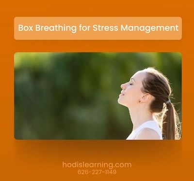 Box breathing for stress management