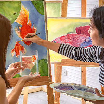 Painting private Art lessons Pasadena painting class San Marino photography