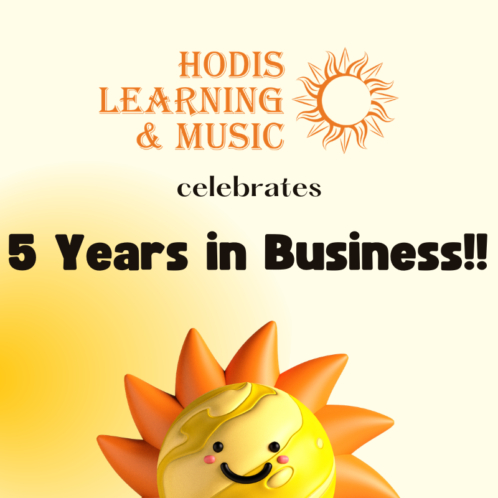 Hodis Learning and Music celebrates 5 years in business.