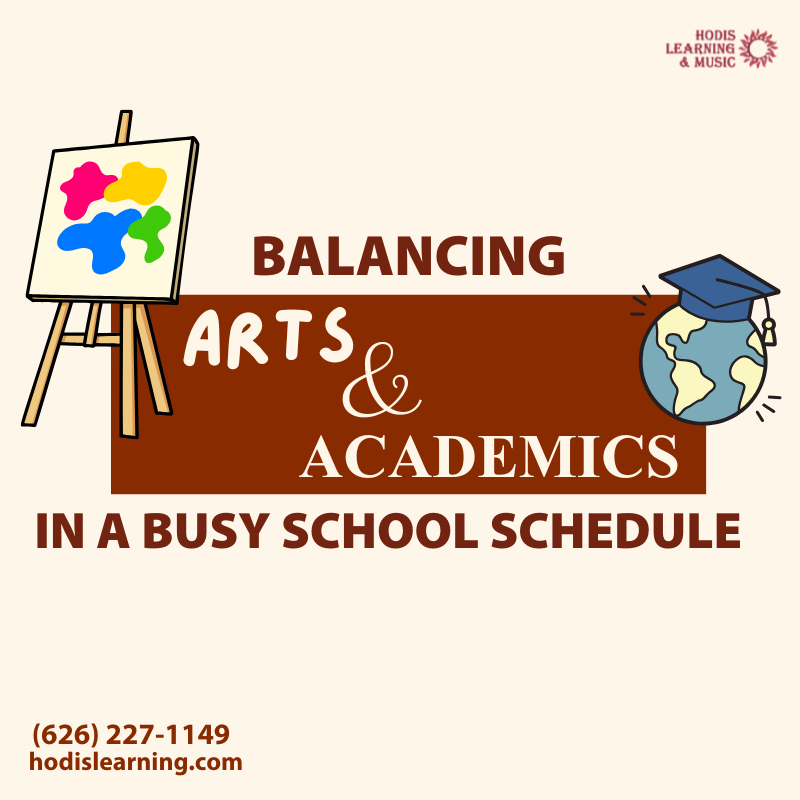 Balancing arts & academics in a busy schedule.