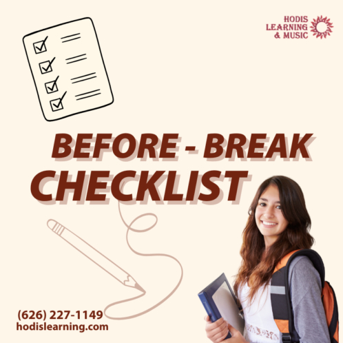 Before Break Checklist