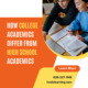 How college academics differ from high school academics.