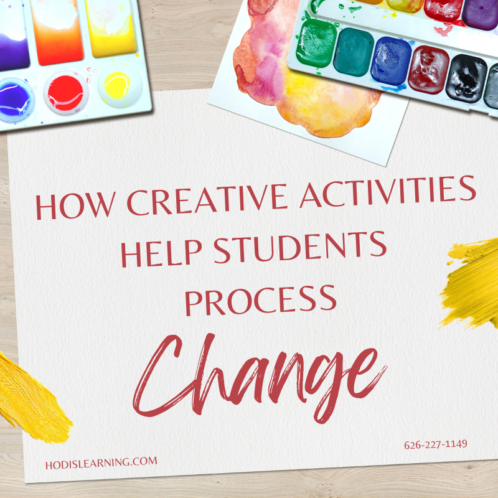 How creative activities help students process change.