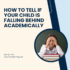 How to tell if your child is falling behind academically