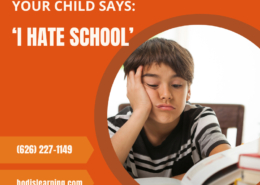What to do when your child says "I Hate School"